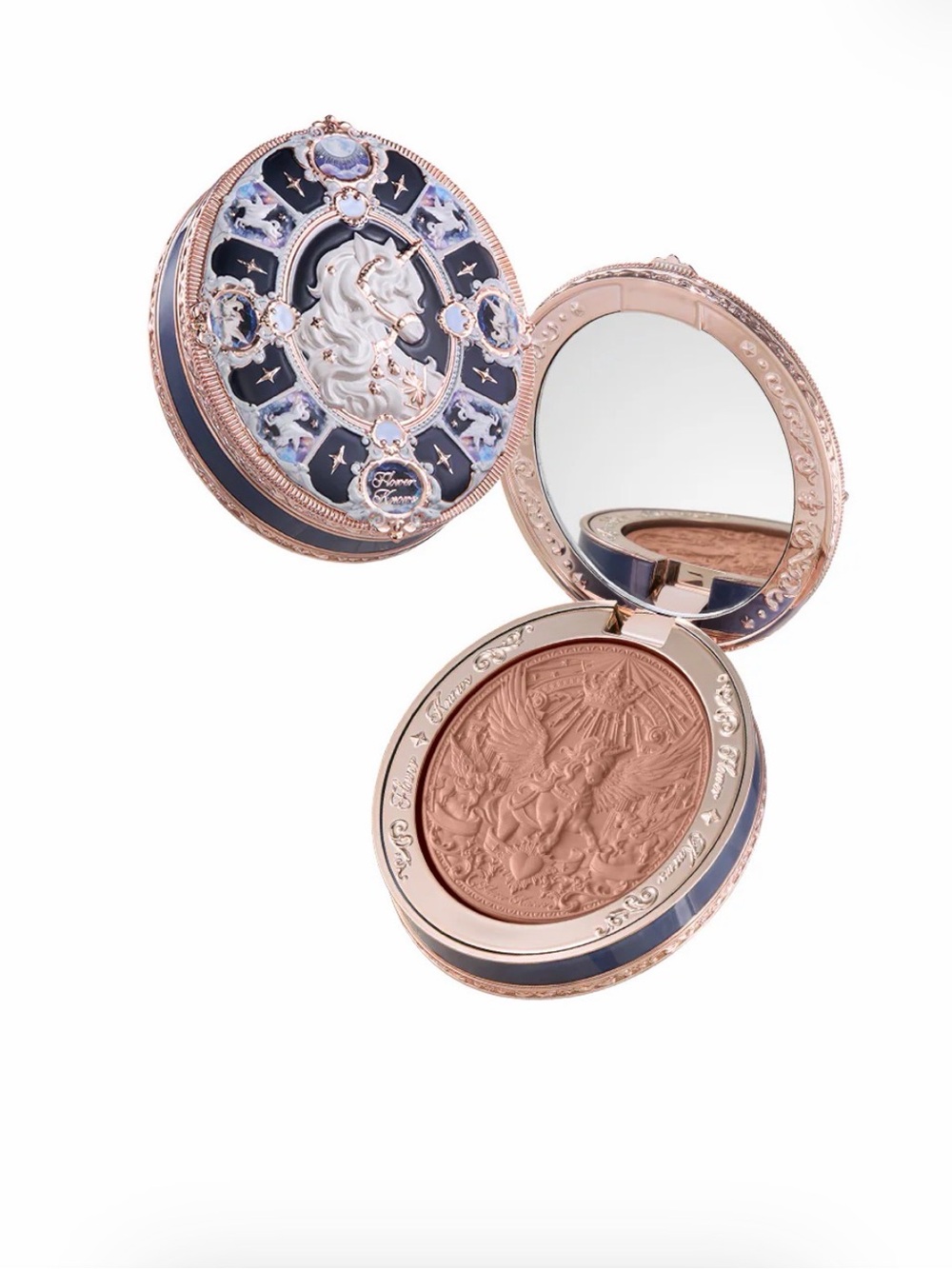 Flower Knows Embossed Blush Compact — Rose Beige
